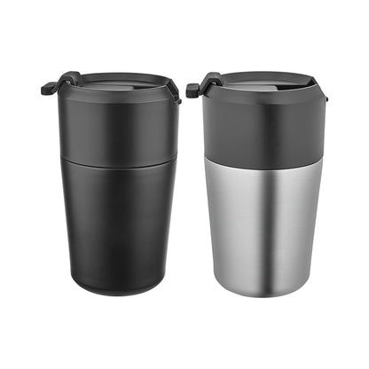 Kilit Kapaklı Çelik Termos Bardak 5355  – 380 ml