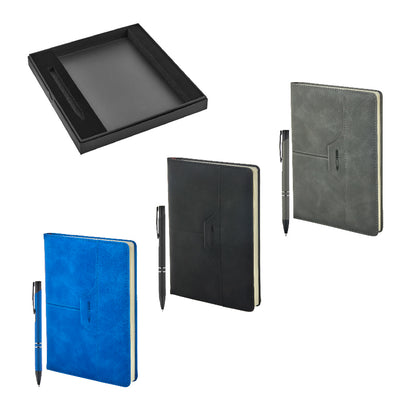 Kalem & Defter Hediye Seti – Termo Deri Kapak, Baskıya Uygun 2430-K