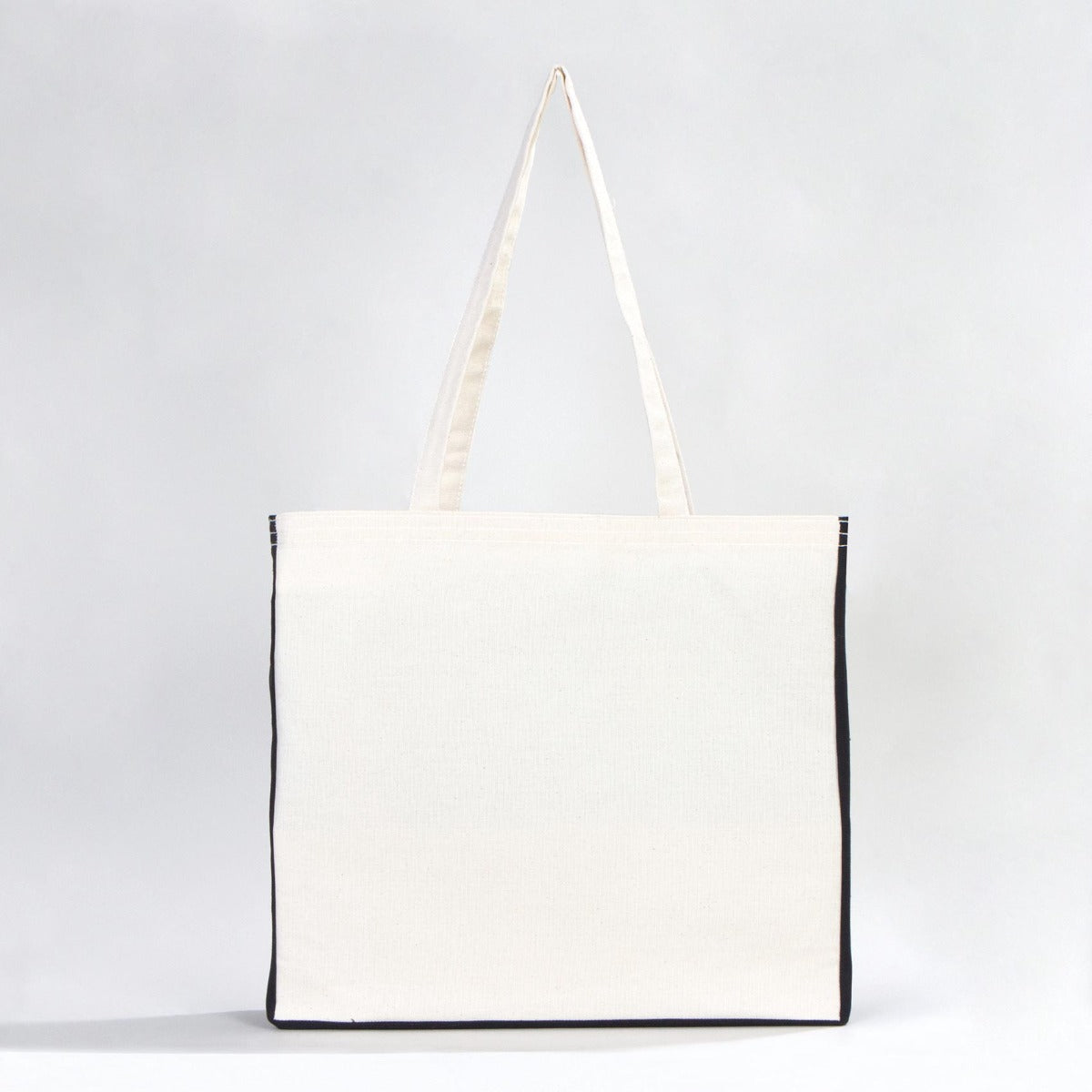 Classic Kanvas Çanta - Siyah Tam Körüklü 40x35x10 cm