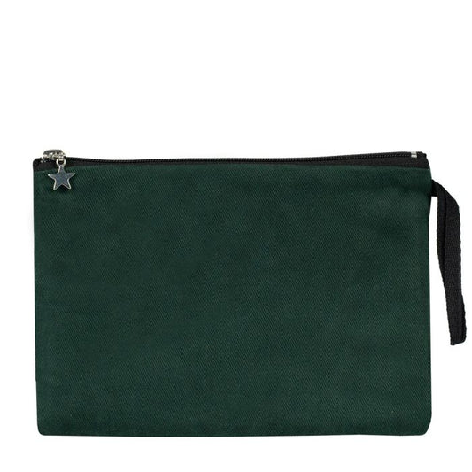 Clutch Çanta Çam Yeşili (25x18 cm) Astarlı