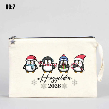 Yılbaşına Özel Baskılı El Çantası Clutch (Özelleştirilebilir)