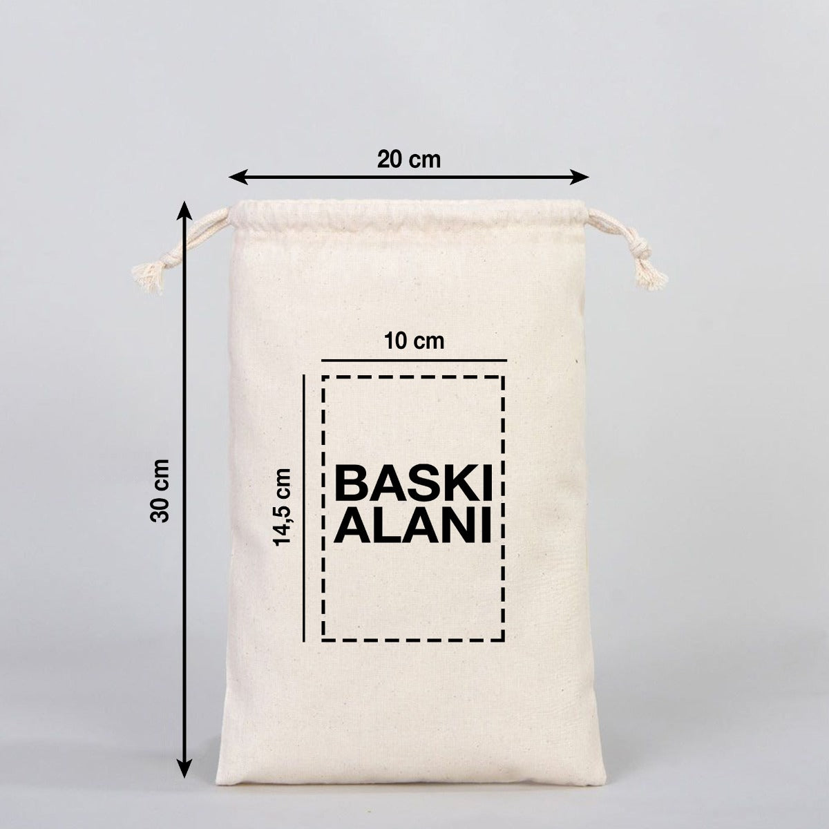 Bez Kese 20 x 30 cm (Özelleştirebilir) - istepromosyon.com