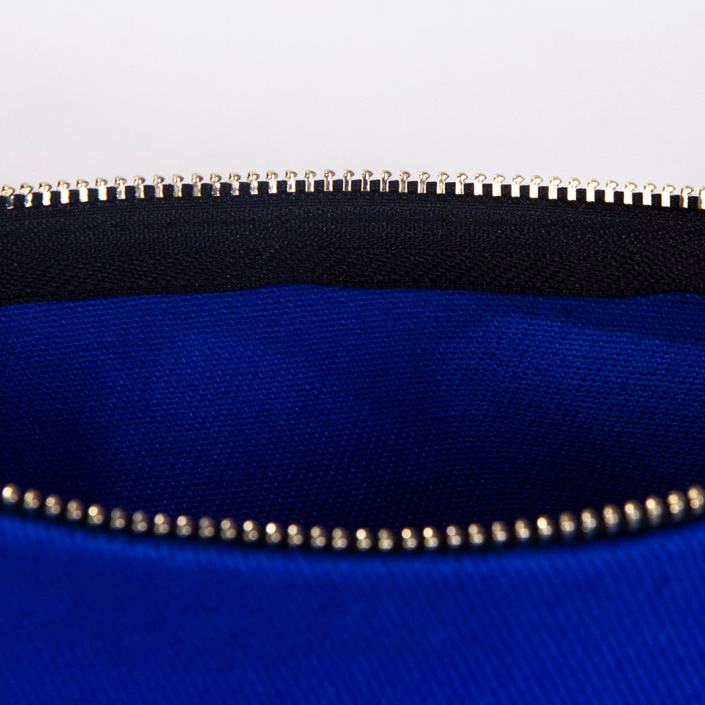 Star Clutch 21x15 Saks Mavi - Metal Fermuar (Özelleştirilebilir) - istepromosyon.com