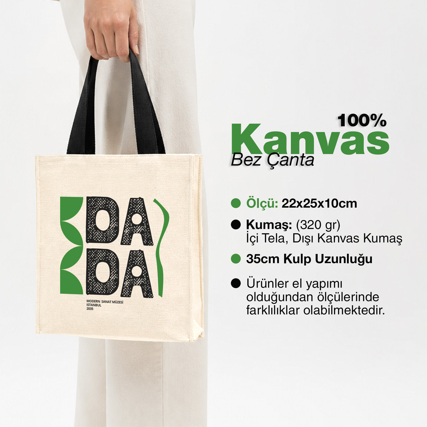 Stone Kanvas  Çanta 22x25x10 cm ( Küçük Boy)  – %100 Pamuk, El Dikimi ( Özelleştiirlebilir)