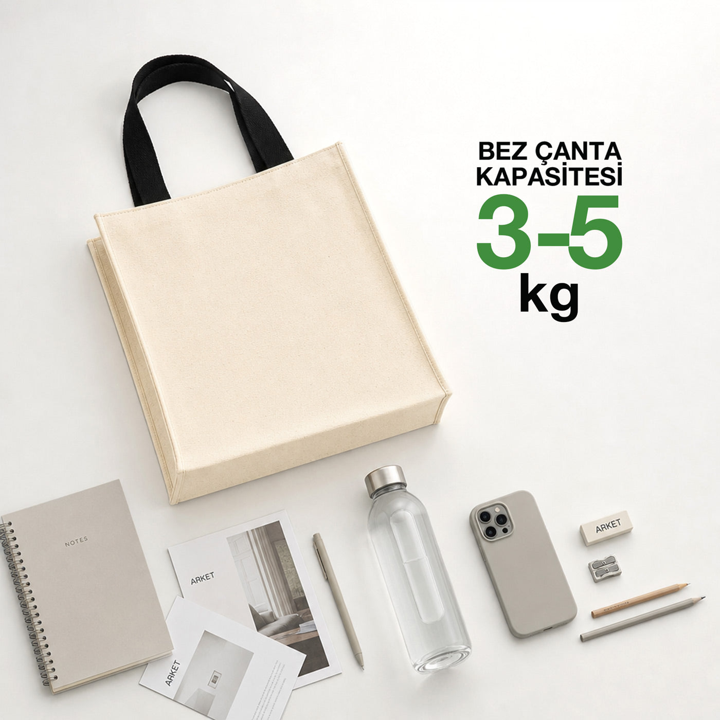 Stone Kanvas  Çanta 22x25x10 cm ( Küçük Boy)  – %100 Pamuk, El Dikimi