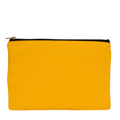 Prime Clutch-Metal Fermuar Çanta (25x18) Sarı