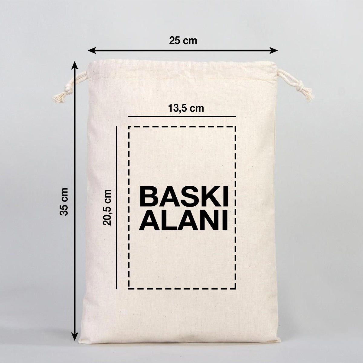 Bez Kese 25 x 35 cm (Özelleştirebilir) - istepromosyon.com