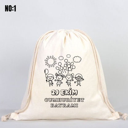 29 Ekim Boyanabilir Büzgülü Çanta