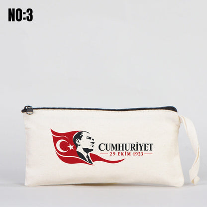 29 Ekim Cumhuriyet Bayramı Bez Kalemlik, 21x10cm No.3 - istepromosyon.com