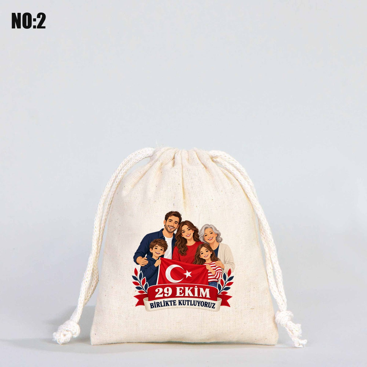 10x13 cm Bez Kese Baskılı - 29 Ekim Cumhuriyet Bayramı No.2 - istepromosyon.com