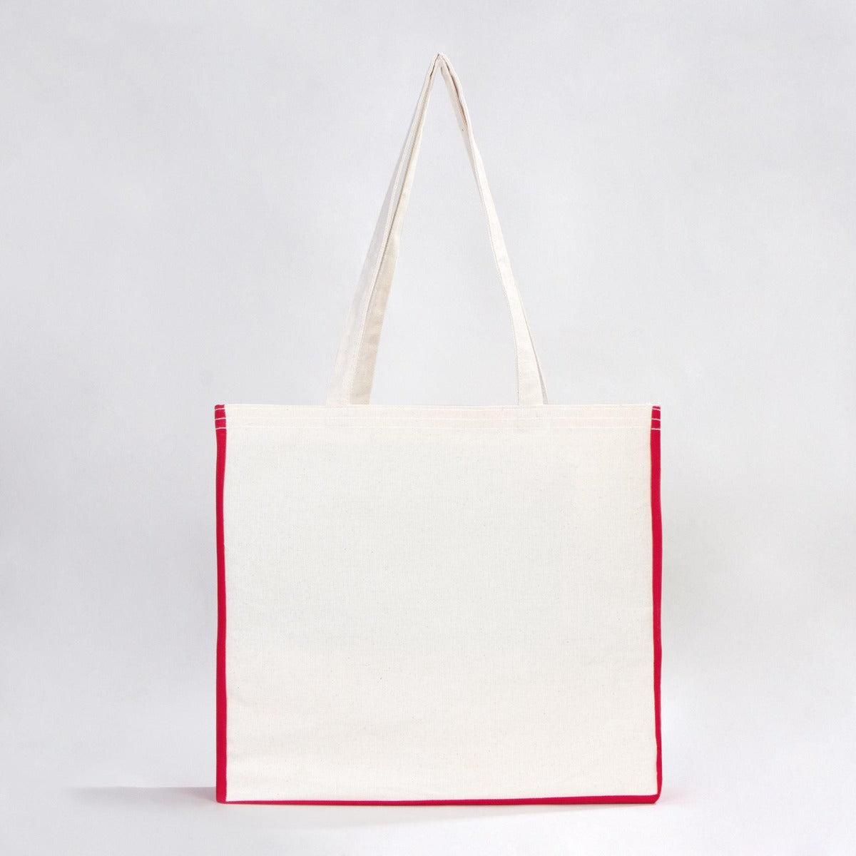 Classic Kanvas Çanta - Kırmızı Tam Körüklü 40x35x10 cm