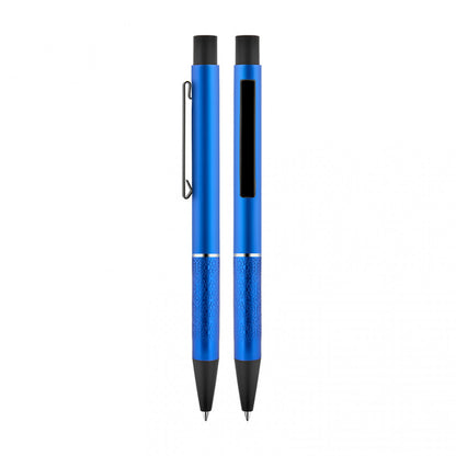 Mavi metal İmza Kalemi 1300 – metal gövdeli, promosyon baskıya uygun klasik imza kalemi
