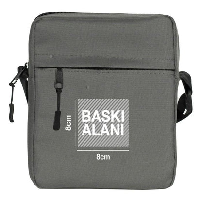 Active Omuz Çantası - Koyu Gri 16x20x8 cm (Özelleştirilebilir)