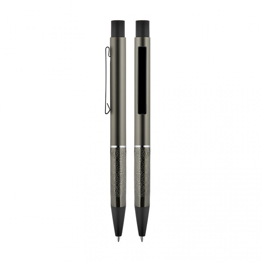 Füme metal İmza Kalemi 1300 – metal gövdeli, promosyon baskıya uygun klasik imza kalemi