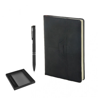 Kalem & Defter Hediye Seti – Termo Deri Kapak, Baskıya Uygun 2430-K