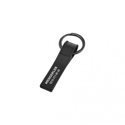 Çift Taraflı Metal Suni̇ Deri̇ Anahtarlık 2396