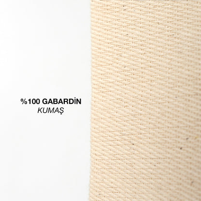 Gabardin Bez Çanta Kısa Kulp 30x35 cm (Özelleştirilebilir)