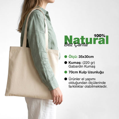Gabardin Bez Çanta 35x30 cm (Özelleştirilebilir)