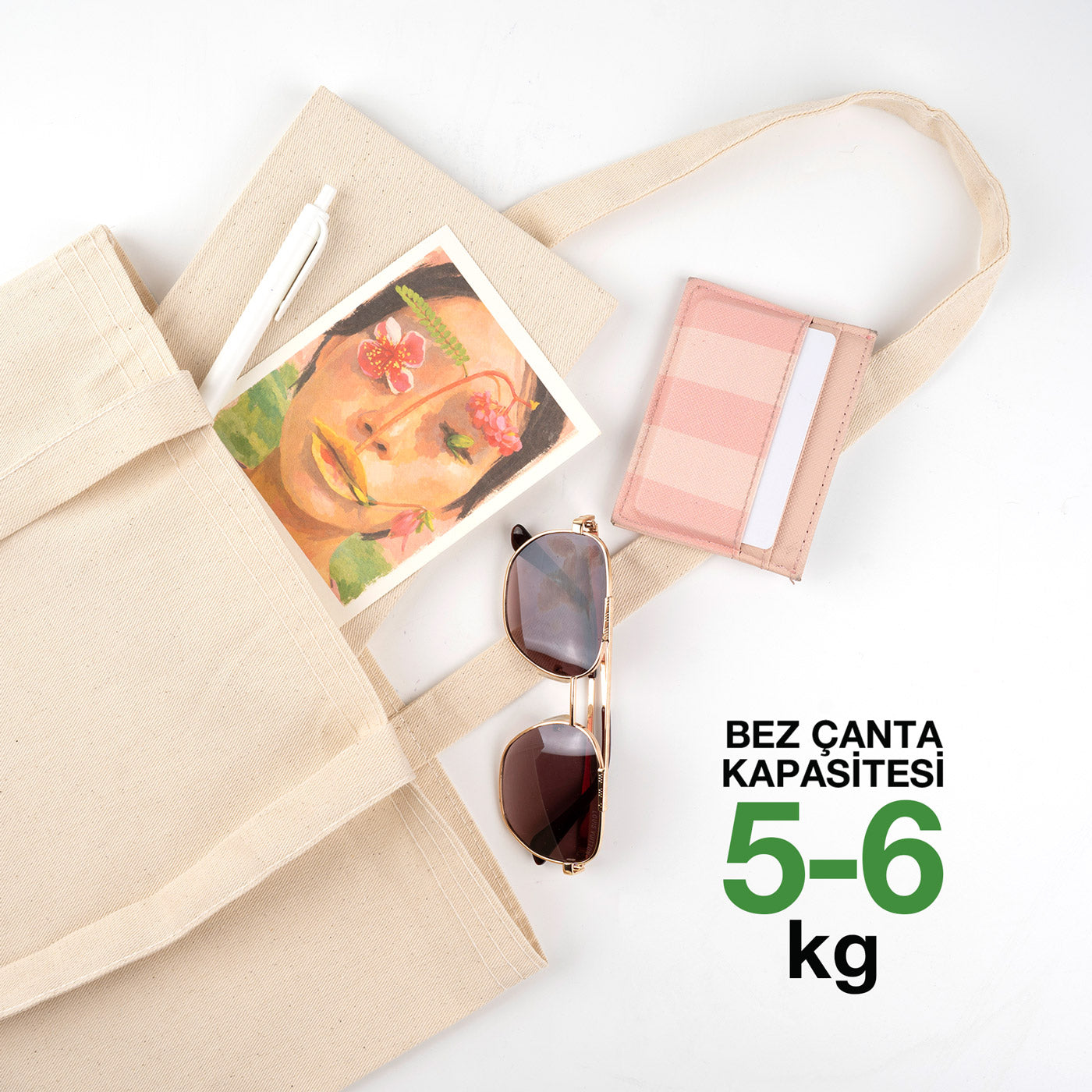 Gabardin Bez Çanta 35x30 cm (Özelleştirilebilir)