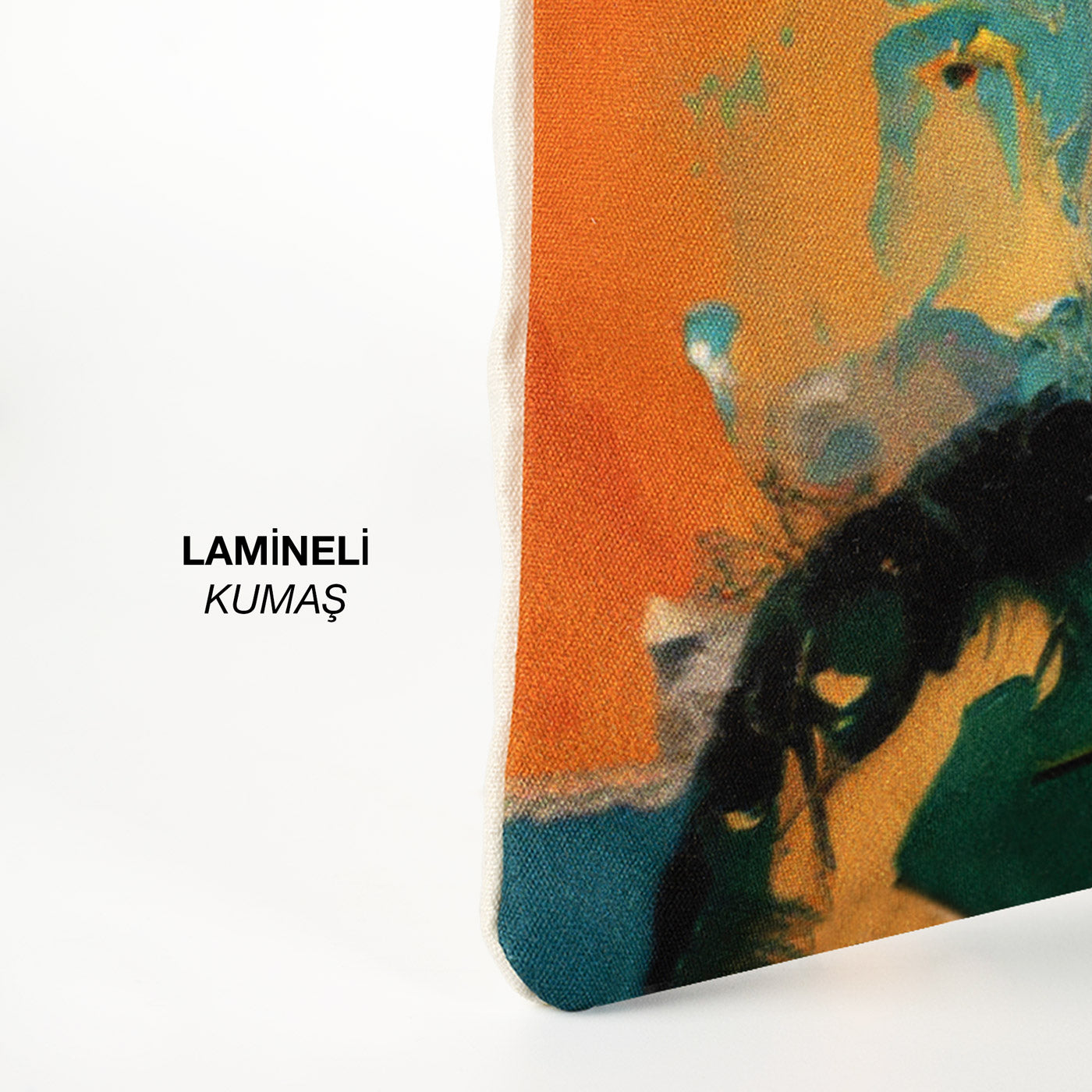 Tam Zemin Logo Baskılı Süblimasyon Lamineli Bez Çanta 35x40 cm