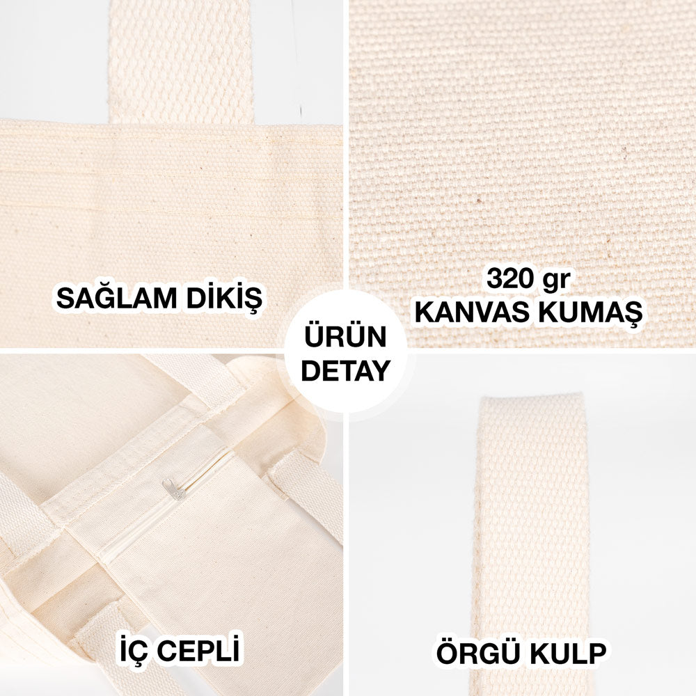 Yeni Yıl Temalı Geniş Hacim Çanta