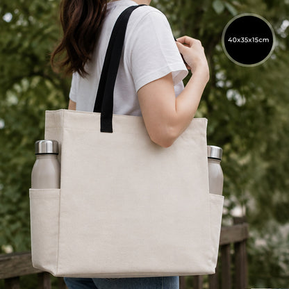 450 Gr Kanvas Büyük Bez Çanta 40x35x15 cm | Toptan
