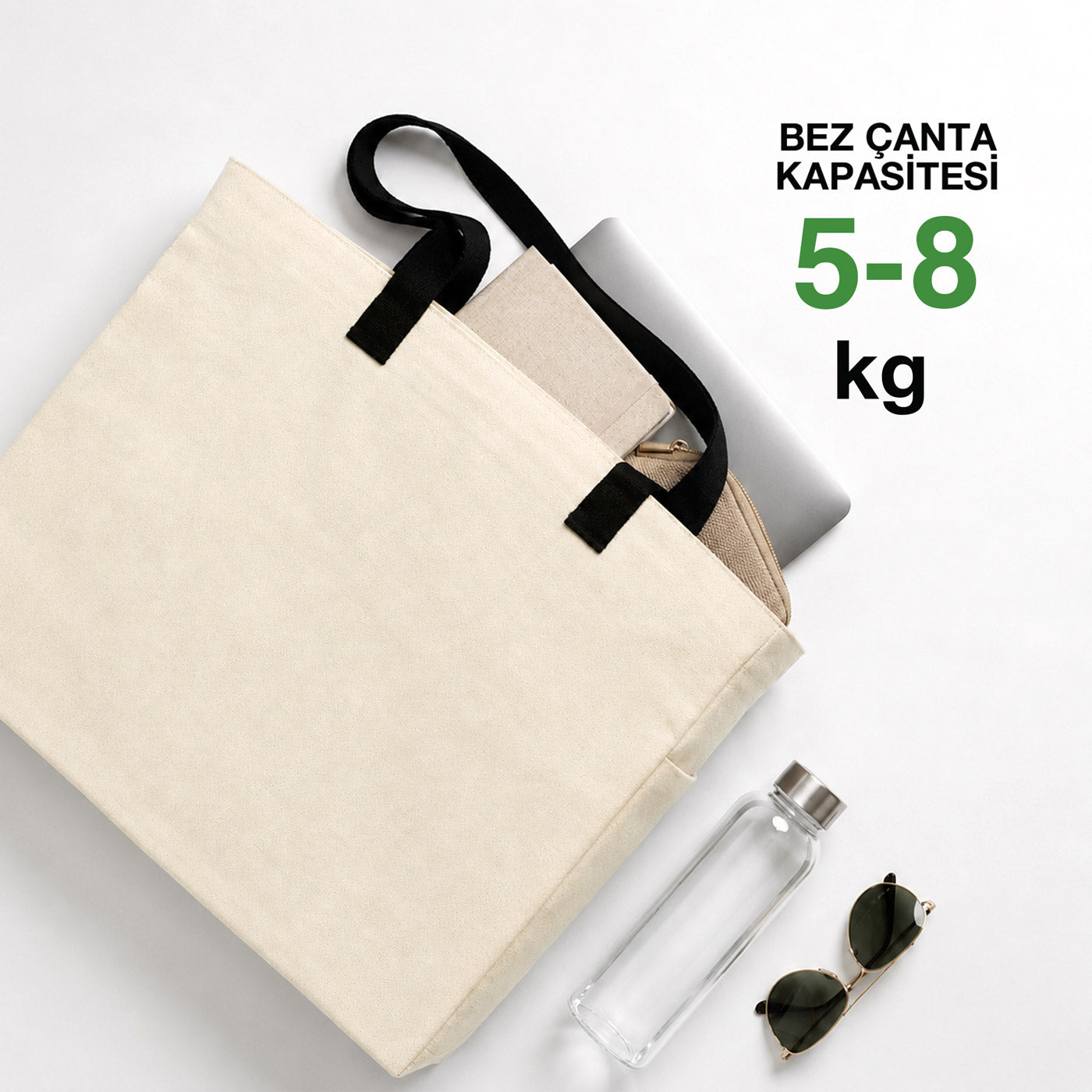 450 Gr Kanvas Büyük Bez Çanta 40x35x15 cm | Toptan