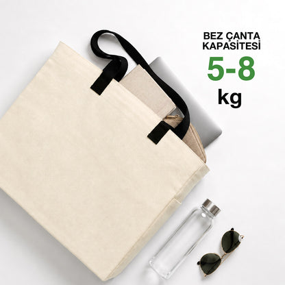 450 Gr Kanvas Büyük Bez Çanta 40x35x15 cm | Toptan