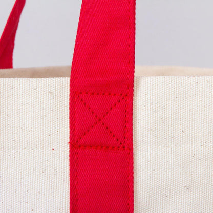 Yılbaşı Trend Kanvas Çanta 40x35x12cm - Renkli Kulp (Özelleştirilebilir)
