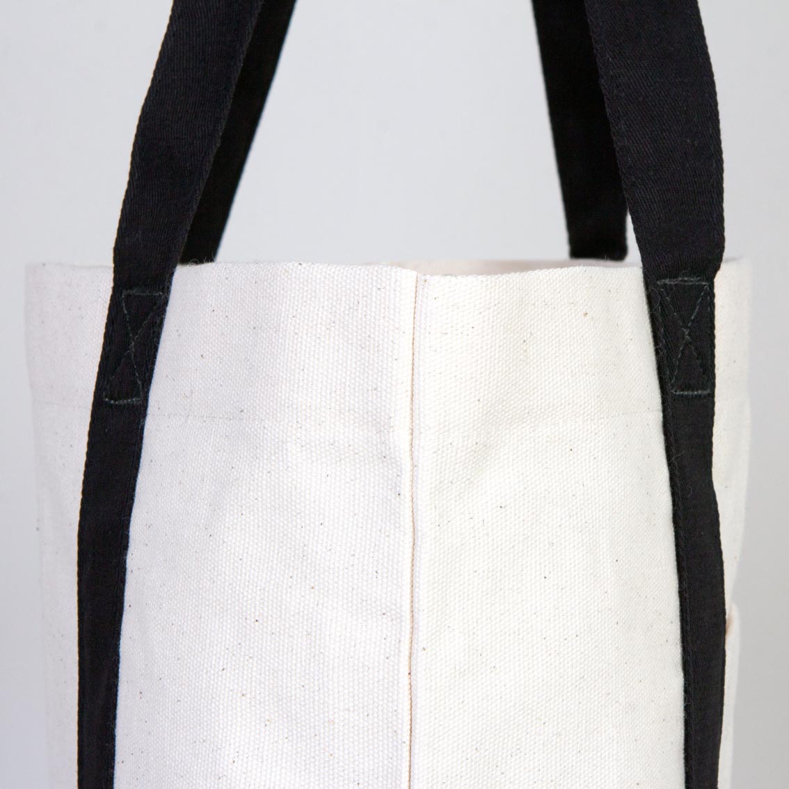 Trend Kanvas Çanta 40x35x12cm - Siyah Renkli Kulp (Özelleştirilebilir) - istepromosyon.com