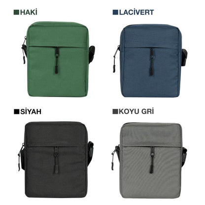 Active Omuz Çantası - Koyu Gri 16x20x8 cm (Özelleştirilebilir)