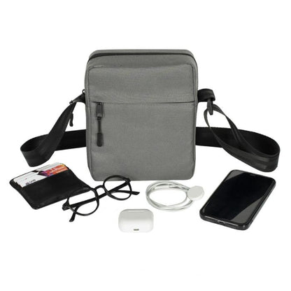 Active Omuz Çantası - Koyu Gri 16x20x8 cm (Özelleştirilebilir)