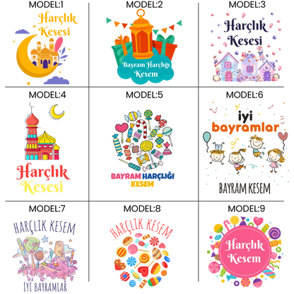 Ramazan Bayramı harçlık kesesi desenleri