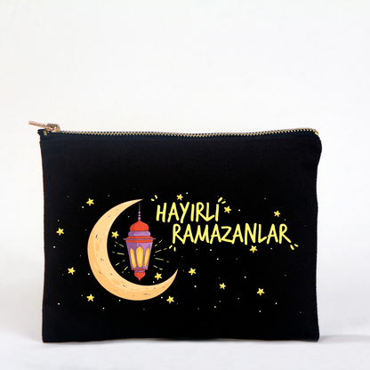 21x15 cm Siyah Star Clutch - Bayram Kesesi Hediyelik
