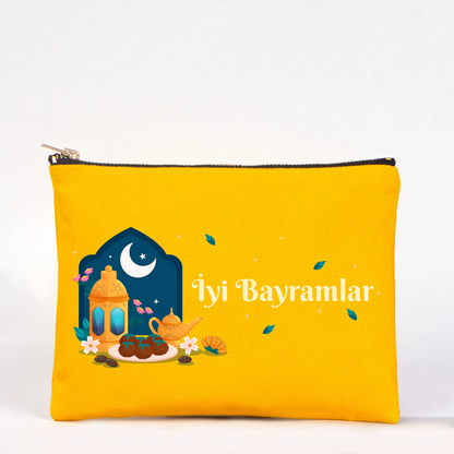21x15 cm Sarı Star Clutch  - Bayram Harçlık Cüzdanı