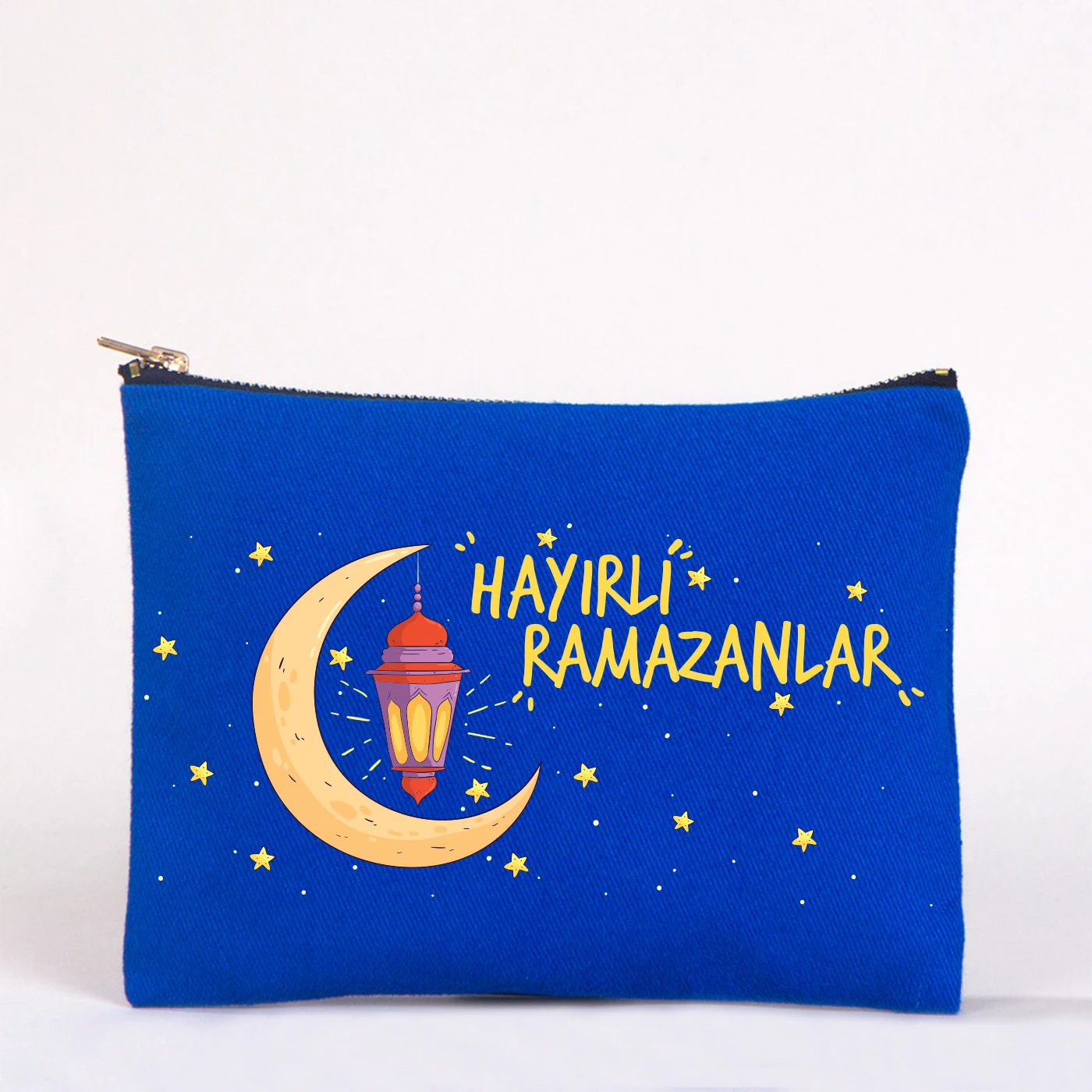 21x15 cm Saks Mavi Star Clutch - Bayram Harçlık Cüzdanı