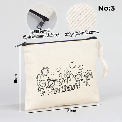 Boyanabilir 21x15 cm Clutch - 23 Nisan Çantası
