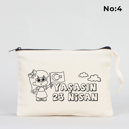 Boyanabilir 21x15 cm Clutch - 23 Nisan Çantası