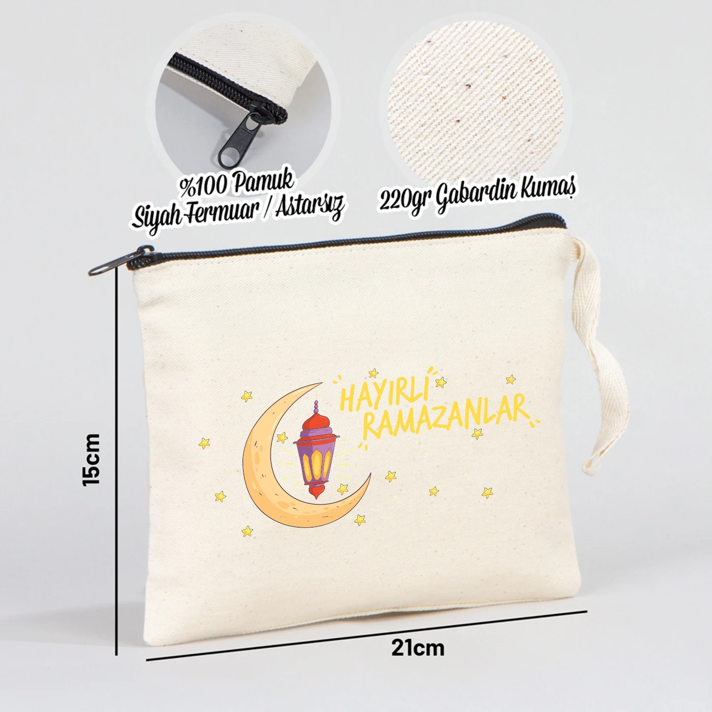 21x15 cm Astarsız Clutch - Bayram Harçlık Cüzdanı