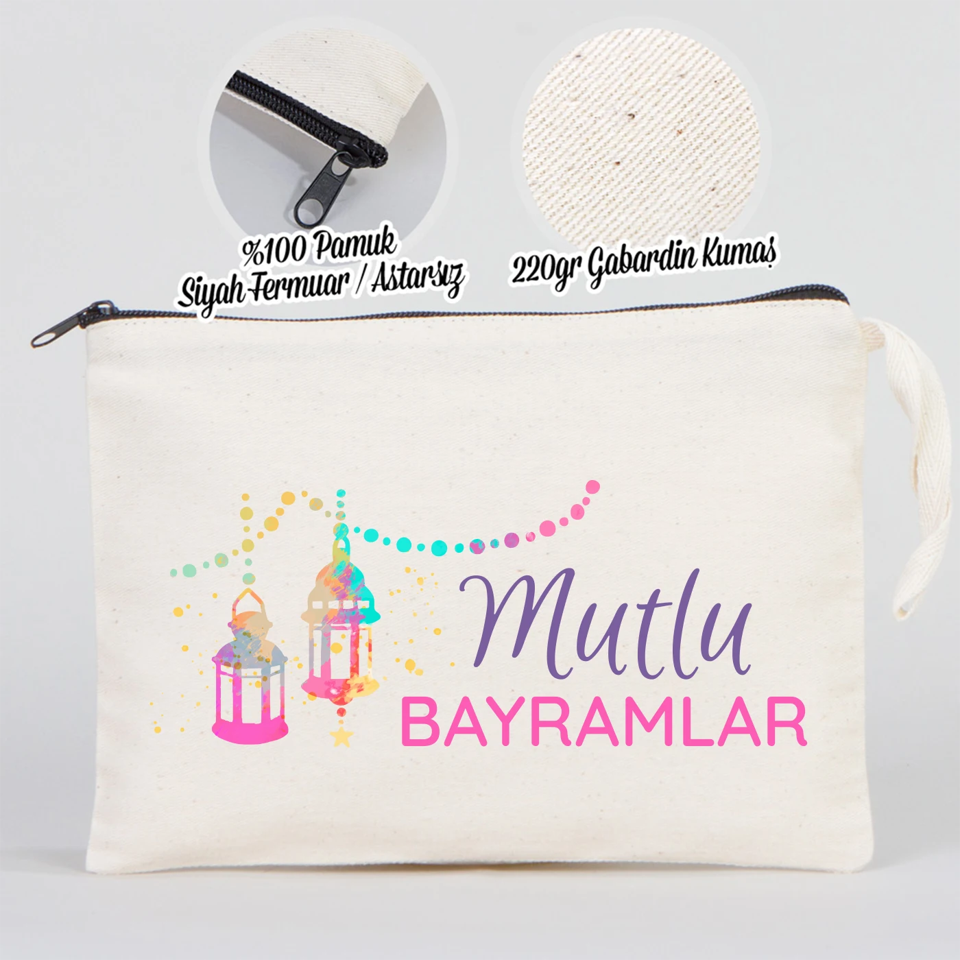 25x18 cm Ham Renk Astarsız Kalemlik - Harçlık & Şeker Kesesi