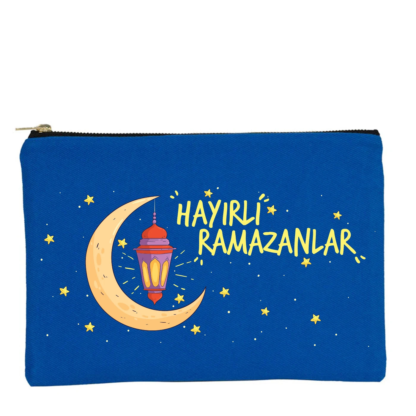 25x18 cm Saks Mavi Metal Fermuarlı Kalemlik - Harçlık & Şeker Kesesi