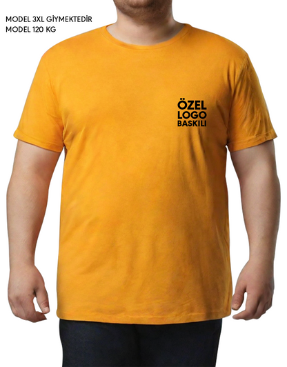 Büyük Boy Tişört - Sarı (Özelleştirilebilir)
