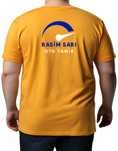 Büyük Boy Tişört - Sarı (Özelleştirilebilir)