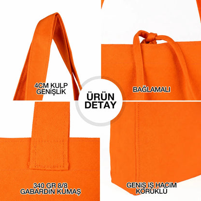 Turuncu Large City Çanta - 45x35x10cm