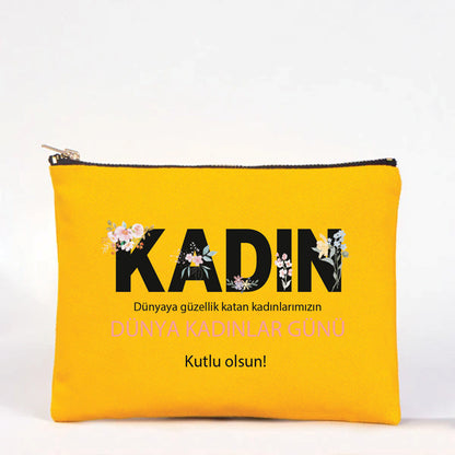 21x15 cm Sarı Star Clutch  - Kadınlar Günü Hediyesi
