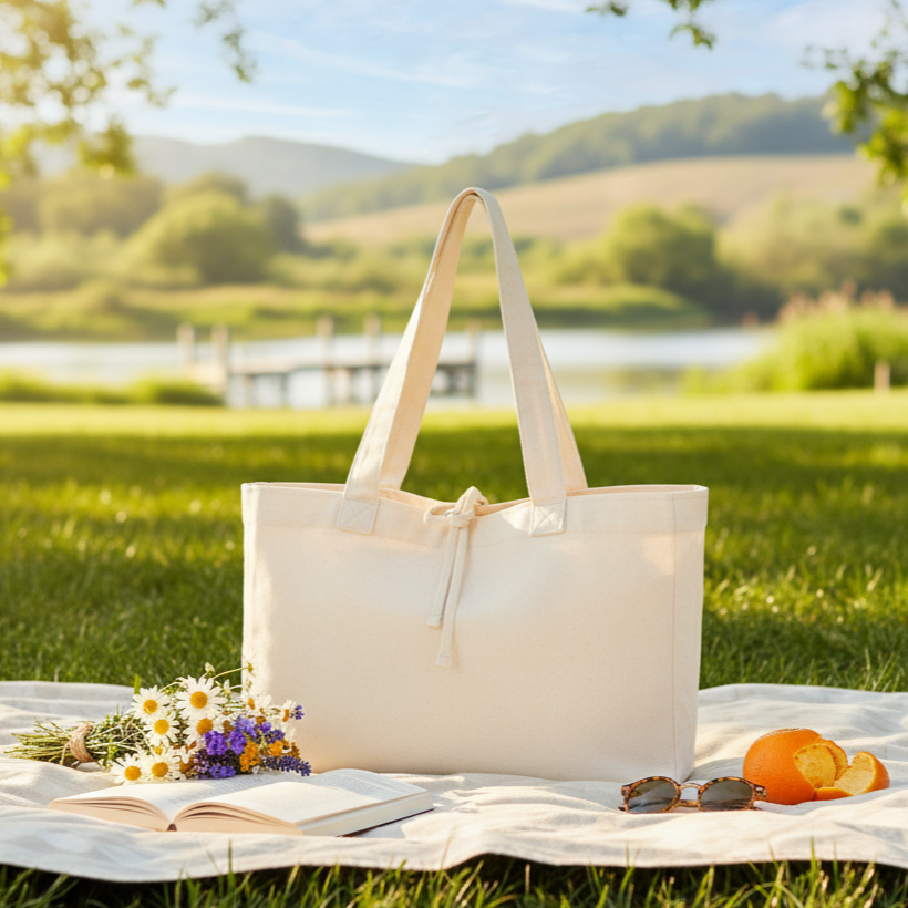 Alışveriş Çantası Bez tam körük