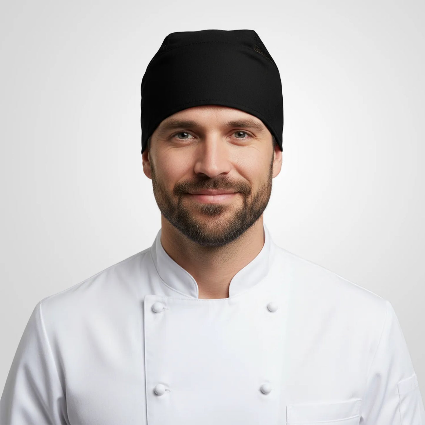 Premium Unisex Fileli Siyah Aşçı Bonesi