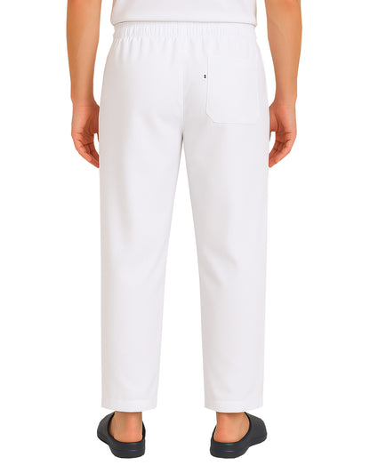 Rahat İş / Aşçı / İmalat Lastikli Pantolon - Beyaz