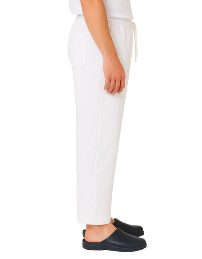 Rahat İş / Aşçı / İmalat Lastikli Pantolon - Beyaz