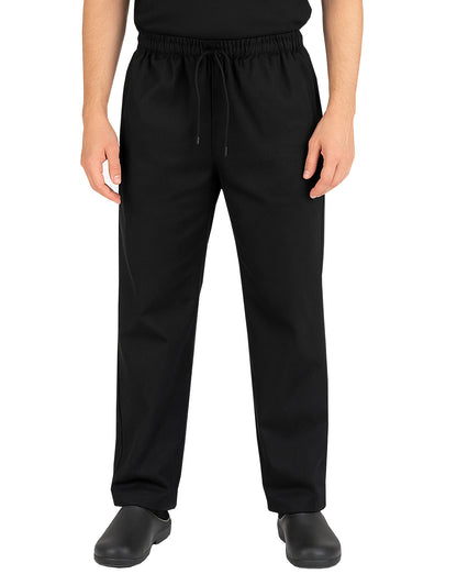 Rahat İş / Aşçı / İmalat Lastikli Pantolon - Siyah